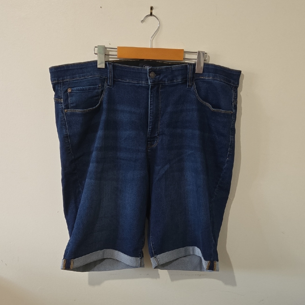 Curve Appeal Ladies Plus 24W Denim Shorts